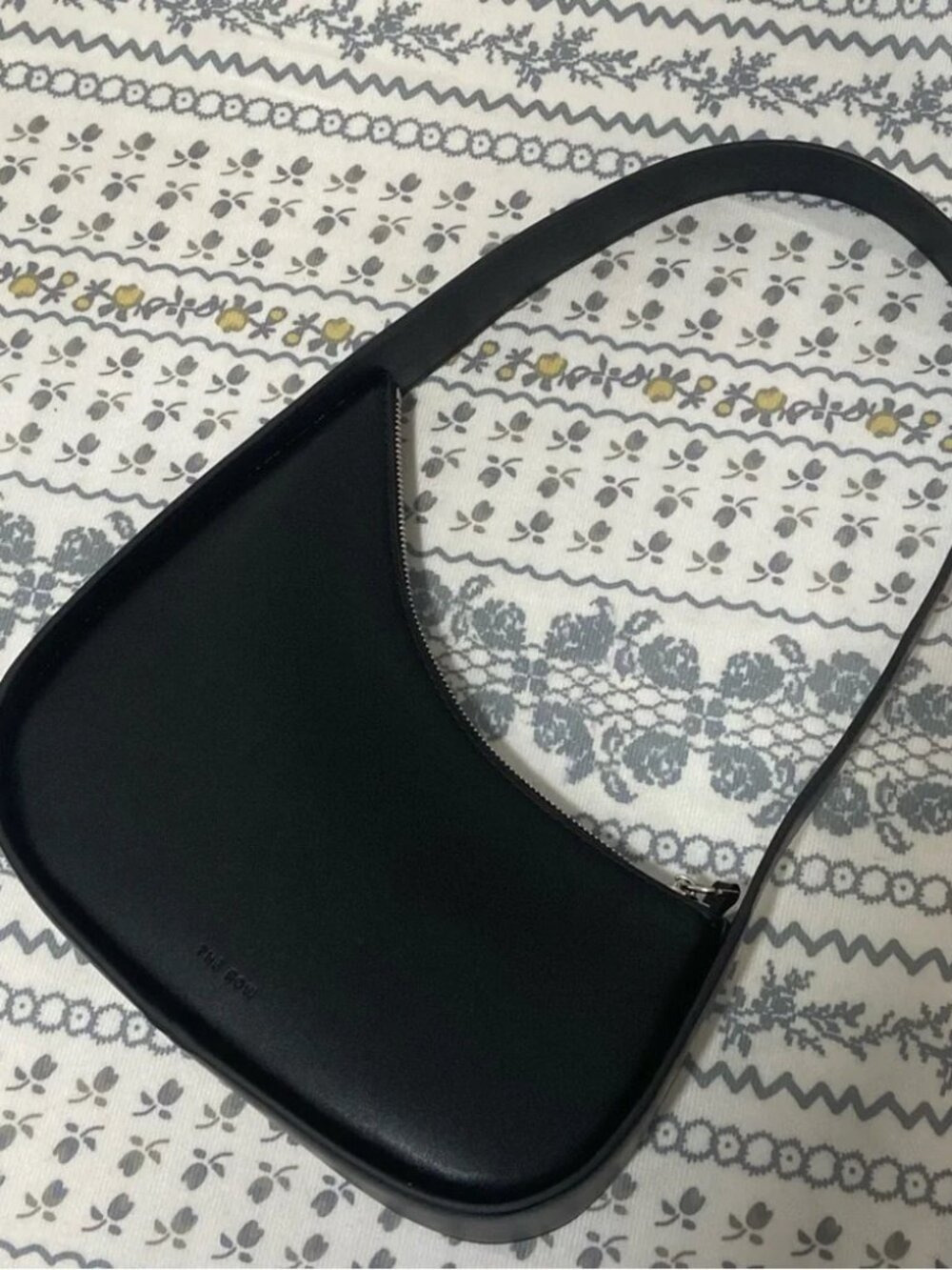 The Row Chic Black Leather Shoulder Bag